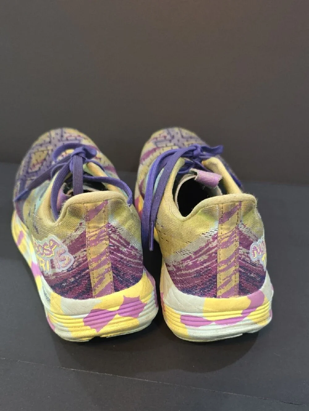 Asics Gel-Noosa Tri 15 Women's Purple and Yellow Running Shoes Size 7.5